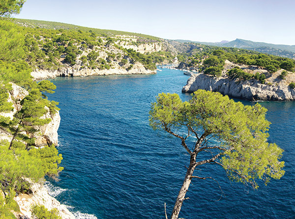 Le port de Bandol et la Méditerranée